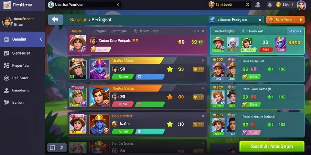 Pengalaman bermain yang kompetitif dan interaktif.