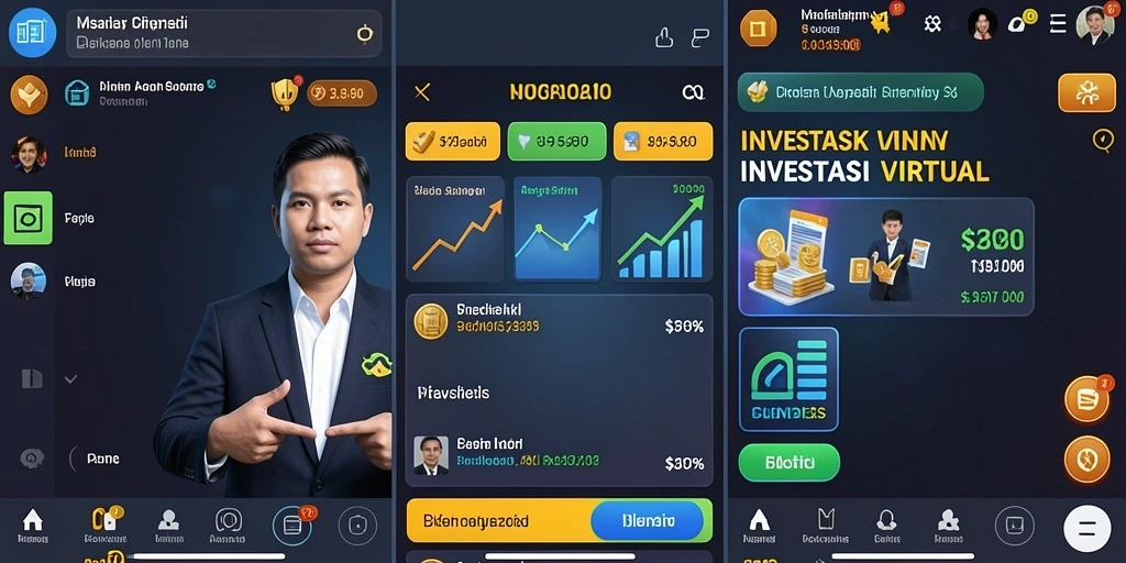 Menu utama dengan akses mudah ke semua fitur.