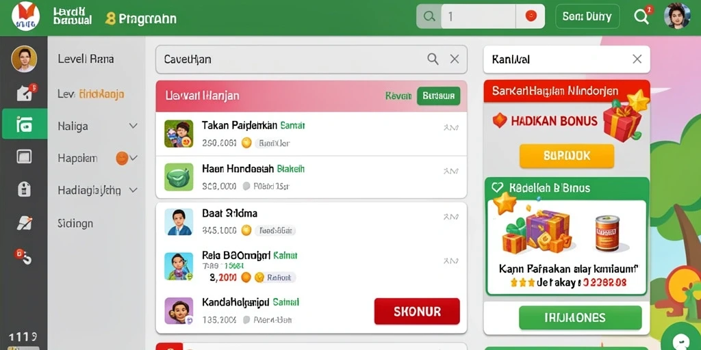 Fitur leaderboard untuk bersaing dengan teman.