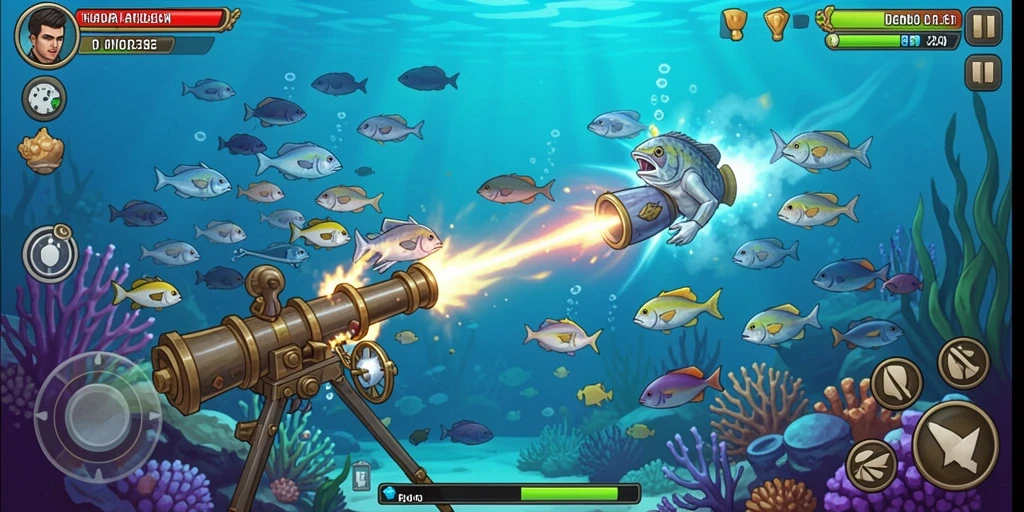 Tampilan berbagai item dan power-up yang tersedia dalam permainan.